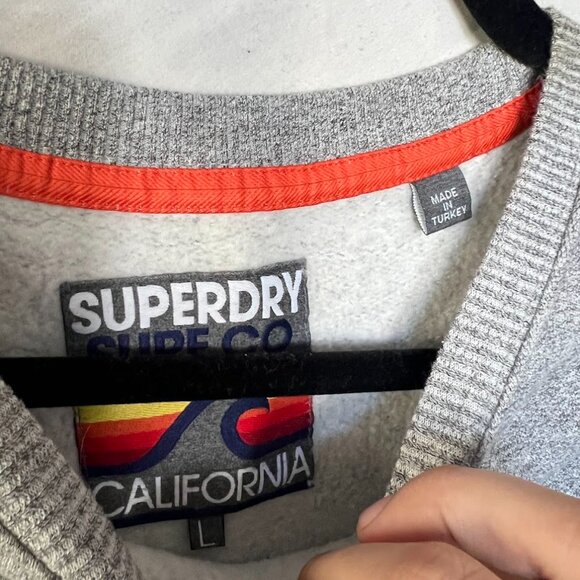 Superdry Surf Co. Crew Sweatshirt Long Sleeve Size L - Picture 4 of 8